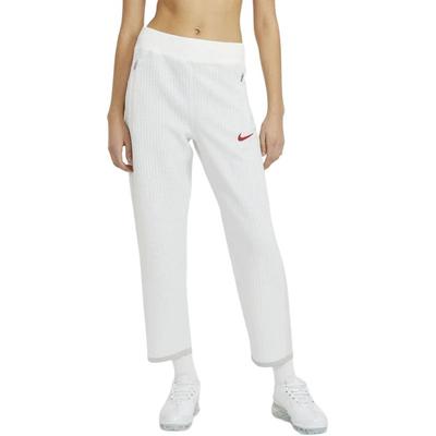 Logo Print Gerade Beine Entspannte Hose Damen Unterteile Weiß CZ3618-100