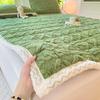 LISM Milk Velvet & Coral Fleece Quilted Mattress Topper with Pillowcases