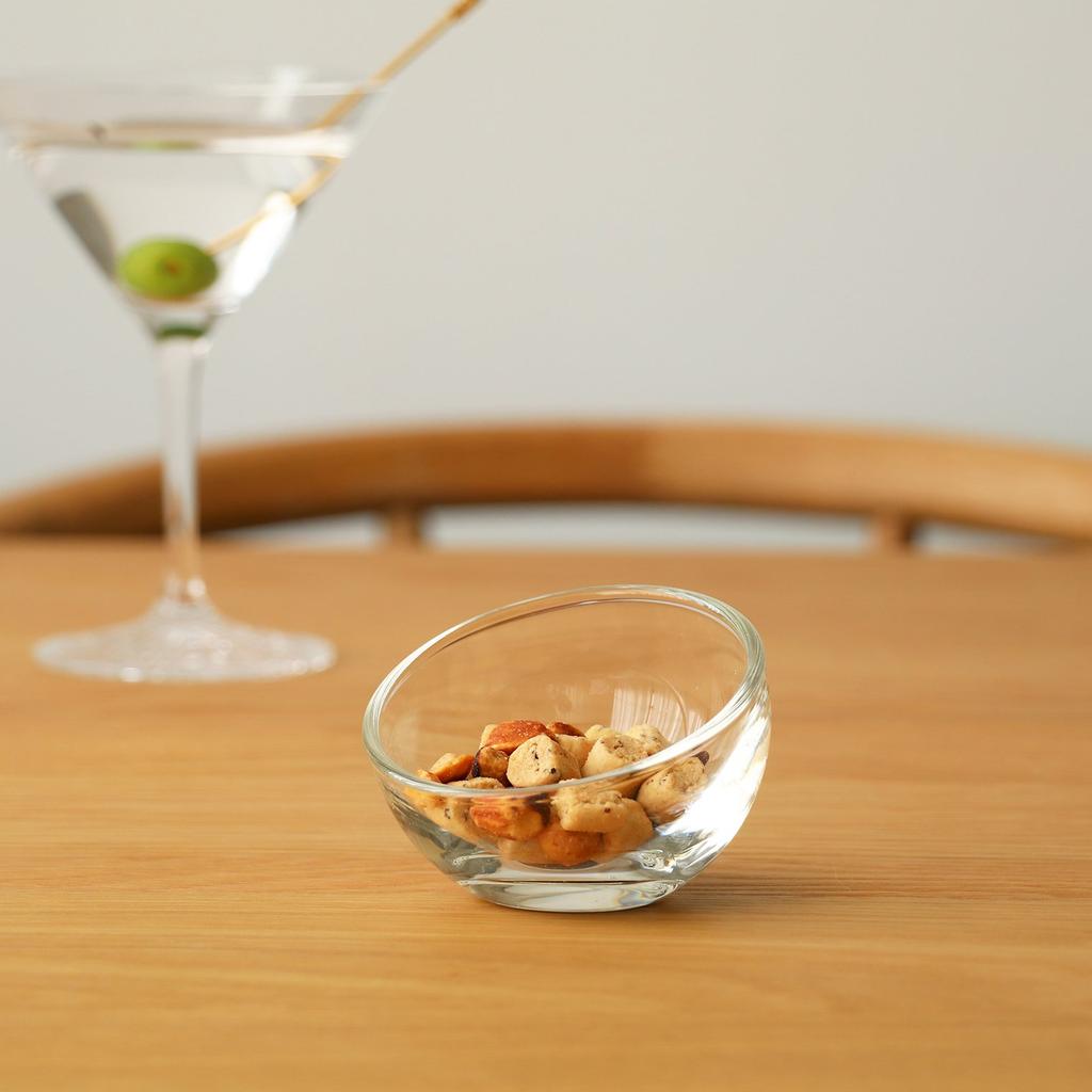 ADERIA La Rochelle Glass 6 Pieces Deep Small Living Living for Banquet H3994 Bowl, Salad, Tableware, Bowl, Soup, Plate, Stylish, Glass, Dessert,