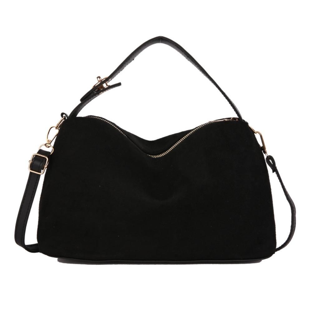 Large Capacity Hobo Bag Fashion Ladies Crossbody Bag Waterproof Suede Shoulder Bag Girls
