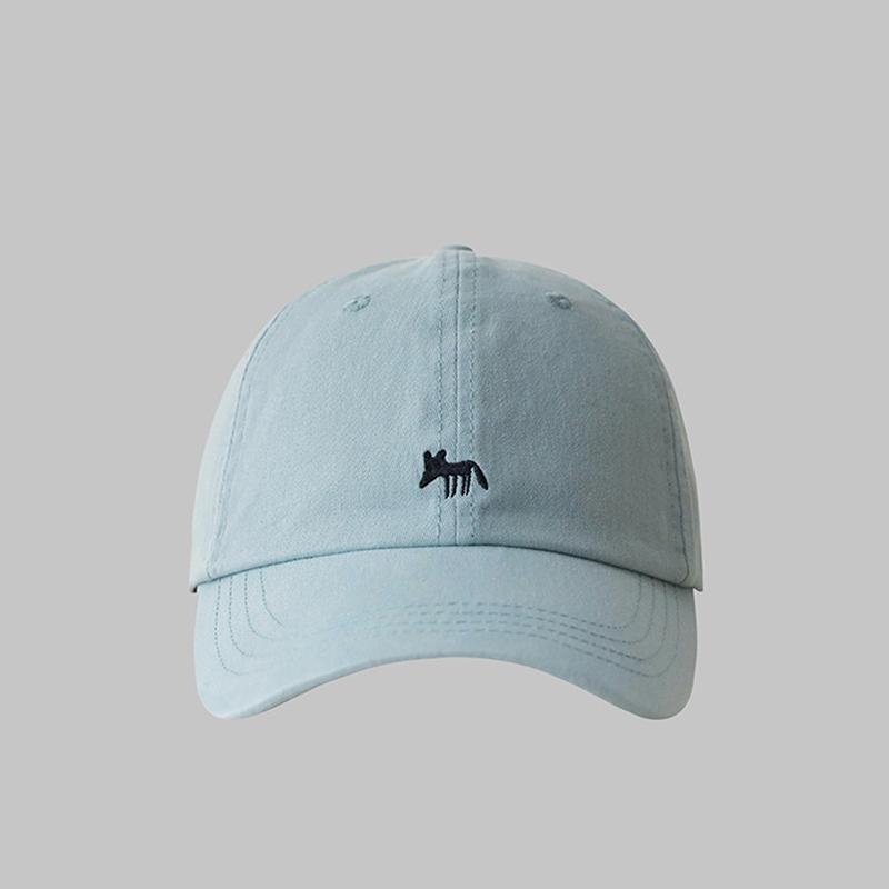 1 Pc Casual Cute Embroidered Little Foxes Baseball Cap Hat Women Men  Outdoor Sunscreen Hat Cap