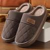 Pantofole invernali da uomo in velluto di cotone, casual, calde, con suola spessa, grandi dimensioni, antiscivolo, scarpe da interno, 38-47