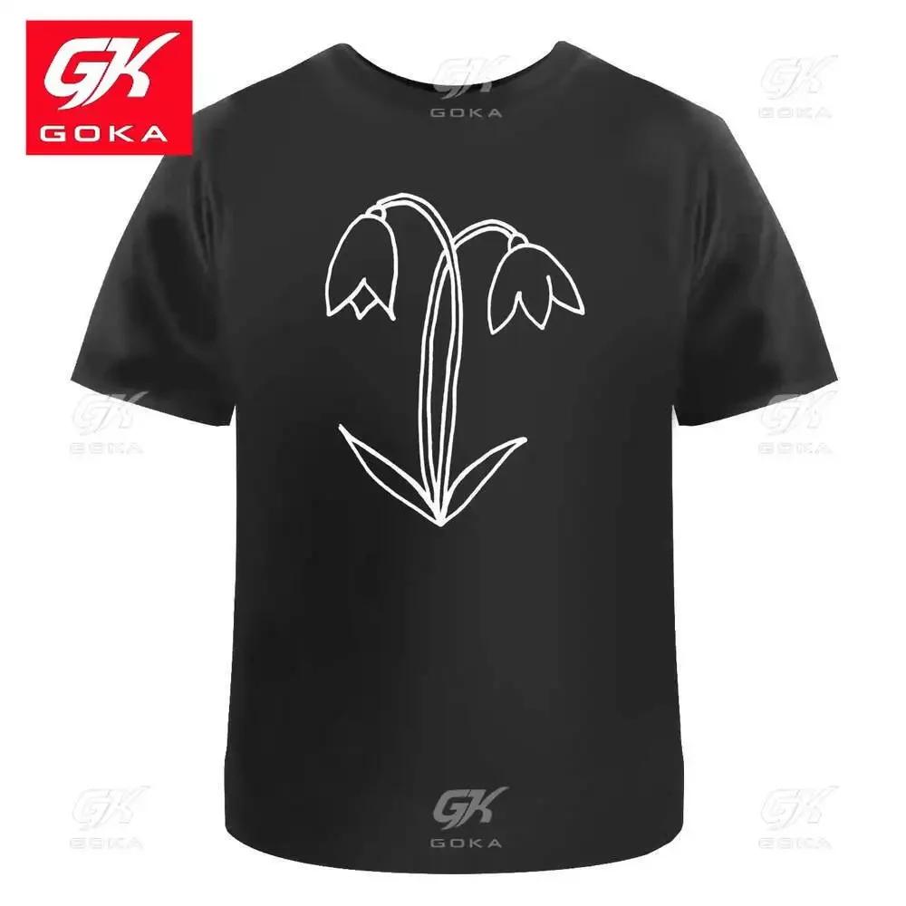 Snowdrops Unisexs Womens Cotton T Shirts Graphic Clothing Short Sleeve Vintage Tops Printed Y2K Clothes Classic Unisex T Shirt
