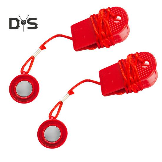 

2 шт. магнитный ключ безопасности для беговой дорожки, магнитный переключатель безопасности для беговой дорожки, круглая замена ключа безопасности для большинства беговых дорожек 2pcs