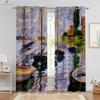Classical Oil Painting 3d Printing Curtain Bedroom Studio Dormitory Study Room Decorative Curtain Can Be Customized 2 Pieces