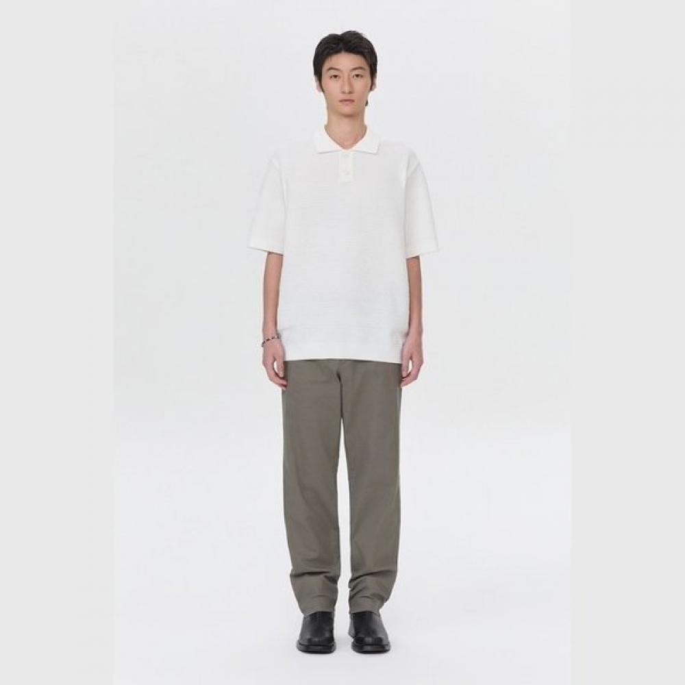 Customellow Khaki Regular Fit Cotton Pants C9pam26102khx