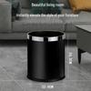 Yuzhuxun 10L Double-Layer Trash Can Set with Lid