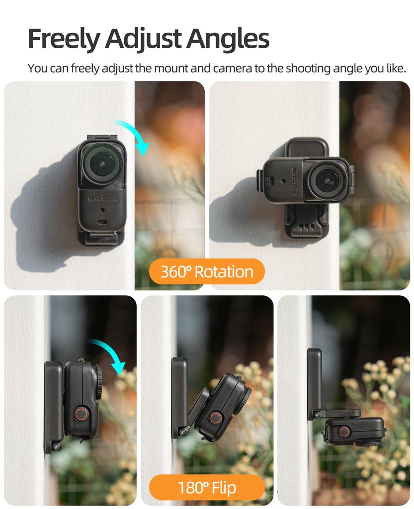 Magnetic Base Stand For DJI Osmo Nano Angle Adjustable Foldable Portable Desktop Bracket Mount For DJI Osmo Nano Camera Accessor