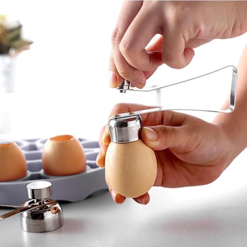 1pcs Egg Cracker Egg Cutter Opener Scissor Shell Boiled Kitchen Tool Cooked Snipper Stainless Steel Breaker Break Beat Clipper
