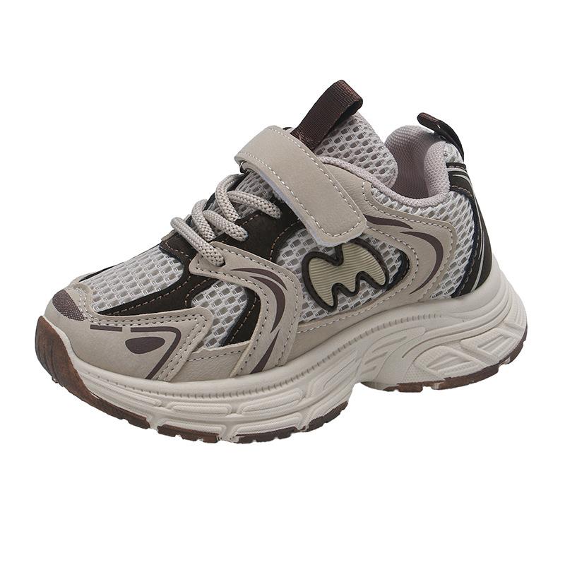 Children's sports shoes 2025 new cartoon girl dad shoes mesh boys shoes breathable middle and older children's running shoes