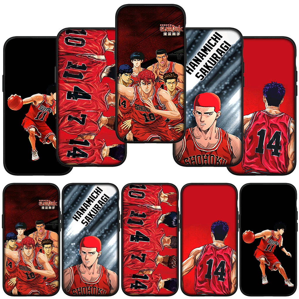 Phone Case for iPhone 17 16 15 Plus XR Huawei P30 P20 Lite Redmi Note 14 12 11 13 Pro Max OPPO A60 A80 A40 A18 A38 A16 A54 Slam Dunk Basketball Cover