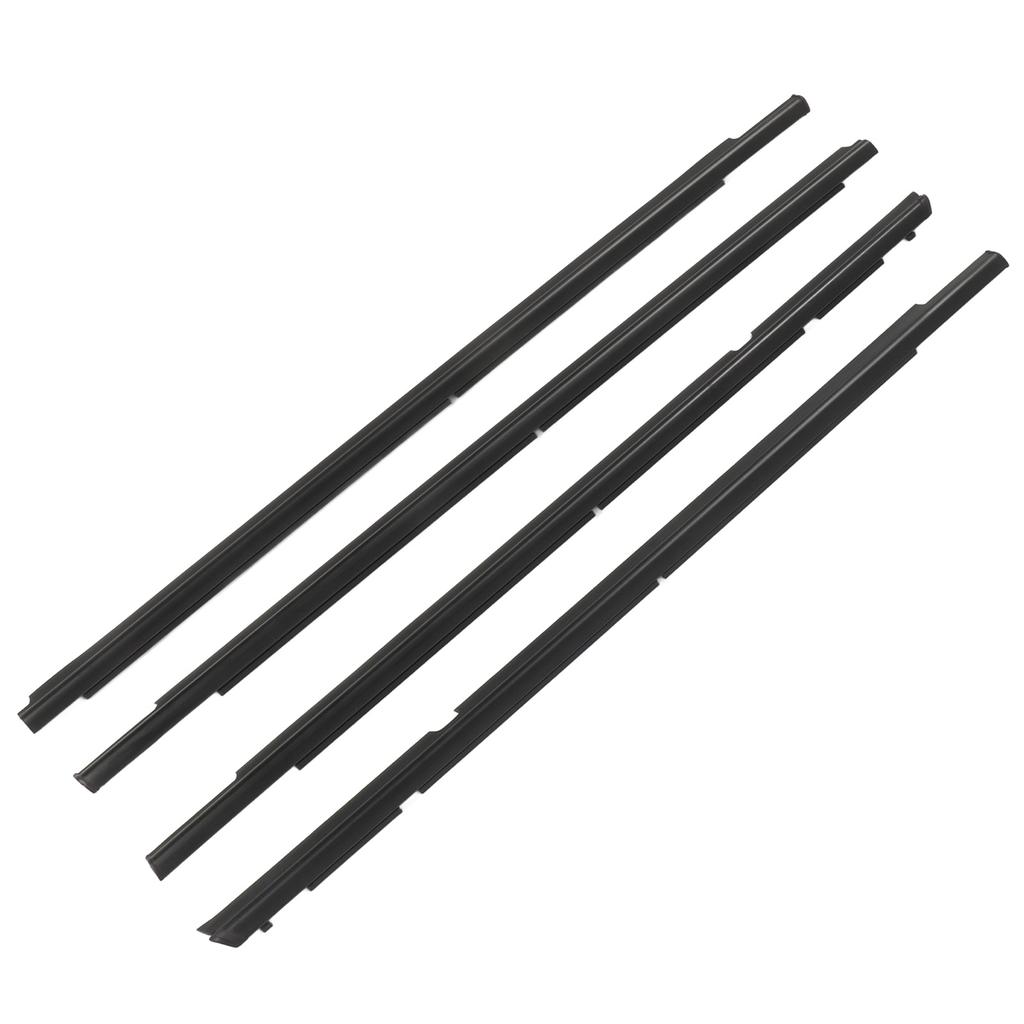Door Belt 5727A005, 4 Pieces Front and Rear Window Molding for Lancer 2008-2017
