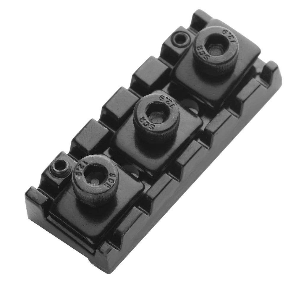 

Электрогитара 42,5 мм Металлический гитарный тремоло бридж Локовый порожек для струн с шестигранным ключом для электрогитары Гитарные аксессуары чёрный