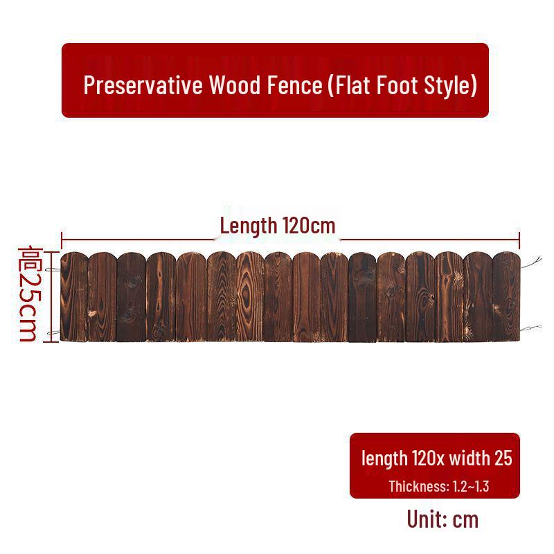 Karbikalisierter Korrosionsschutz Massivholz Gartenzaun für den Außenbereich