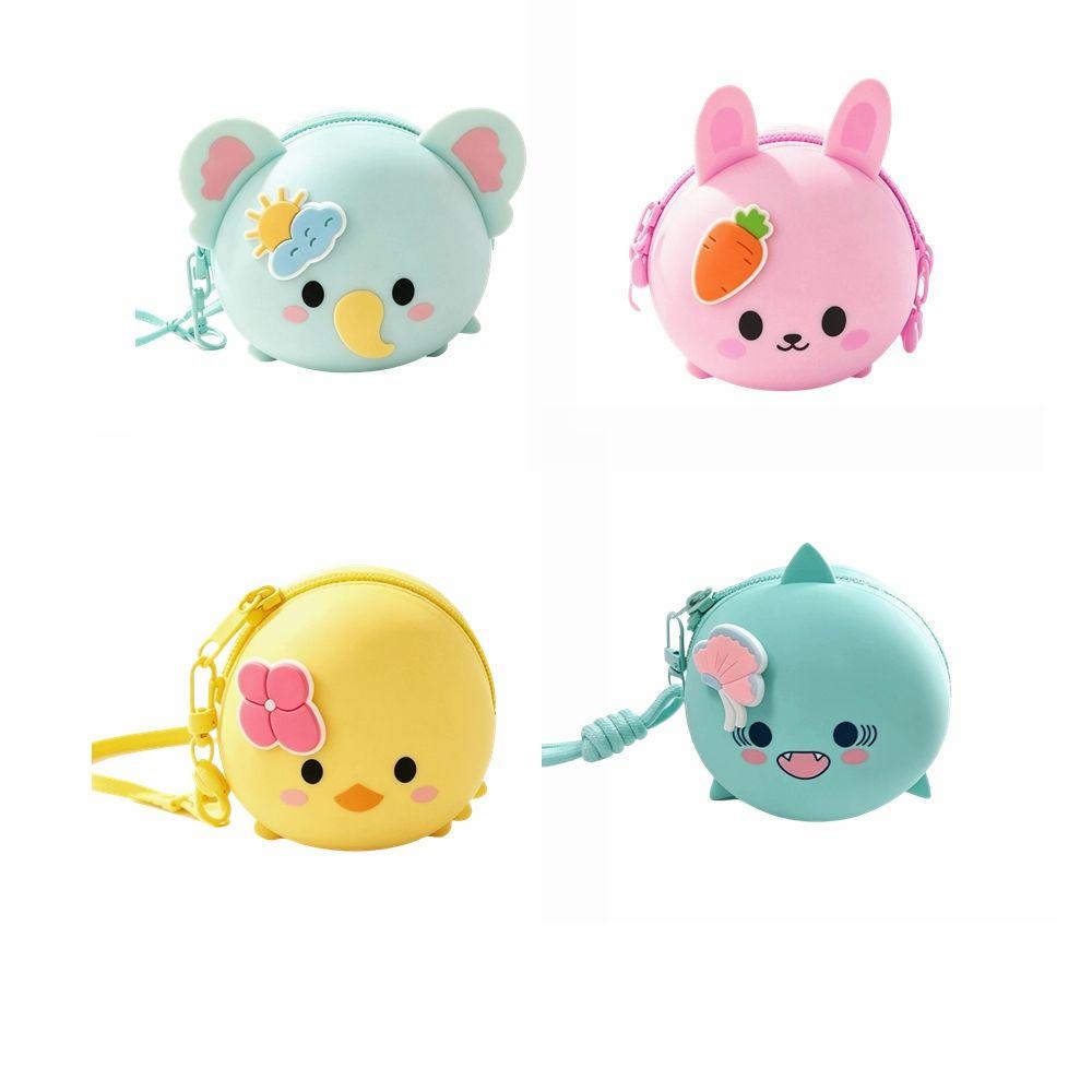 Creative Silicone Soft Pencil Case Multifunctional Large Capacity Stationery Bag Dinosaur Rabbit Pencil Pouch Boys And Girls