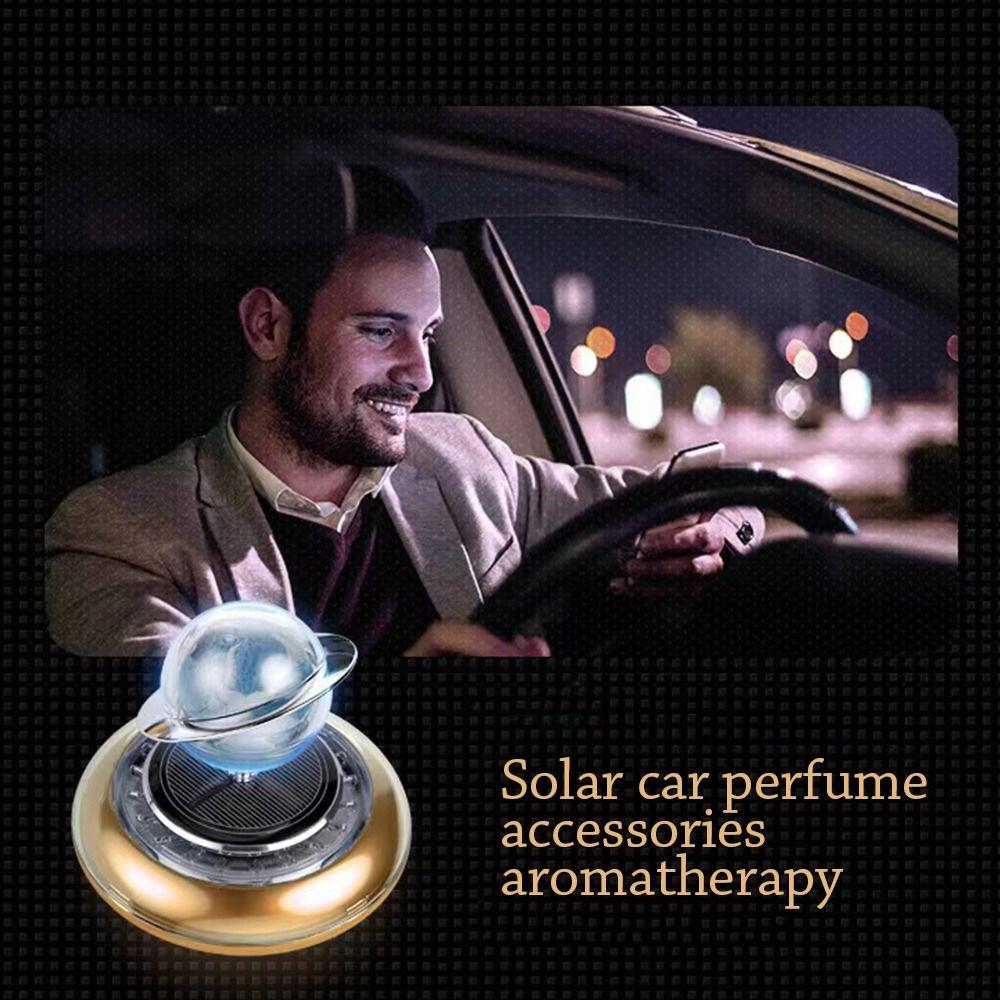 

Автоматический вращающийся диффузор аромата для удаления запаха, орнамент на приборной панели, автомобильный солнечный освежитель воздуха