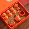 Ceramic Persimmon Persimmon Everything Goes Well Tea Set Gift Box Set Persimmon Teapot Tea Can Opening Gift Business Companion Gift