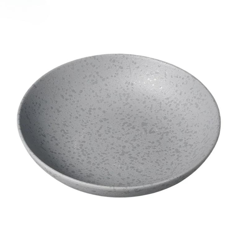 

Спрей Пойнт Грей Керамическая Тарелка Ресторанная Тарелка для Салата Тарелка для Густого Супа Тарелки для Пасты Сервировочные Тарелки Посуда для Молекулярной Кухни