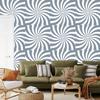 Hippie wallpaper background blue and white, background light gray 50x1000