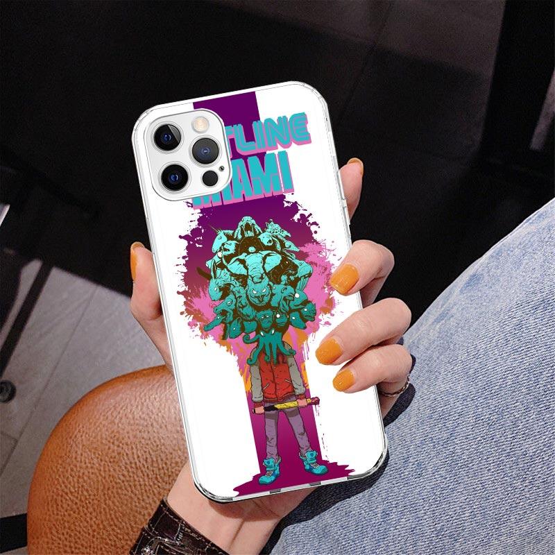 Game Hotline Miami Phnoe Case for Iphone 17 Air 16 16E 11 12 13 Mini 14 Plus 15 Pro Max 7 8 + SE 2020 Phone Cover Coque