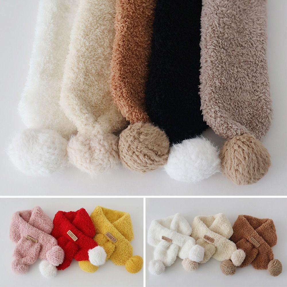 1-5 Years Old Warm Kids Winter Scarf Cute Children Neck Warmer Neckerchief  for Baby Boys Girls