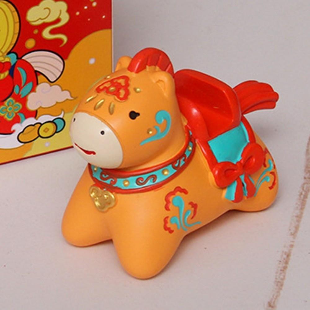 Festival Decorative Zodiac Horse Phone Stand Ornament 2026 Horse Year Figurines  Spring Festival