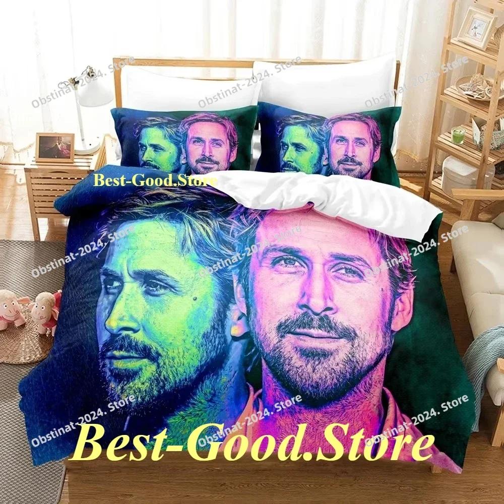 Ryan Gosling Bedding Set Single Twin Printed Bed Set With Pillowcase Bed Duvet Cover Soft Single Double Queen Super King Size