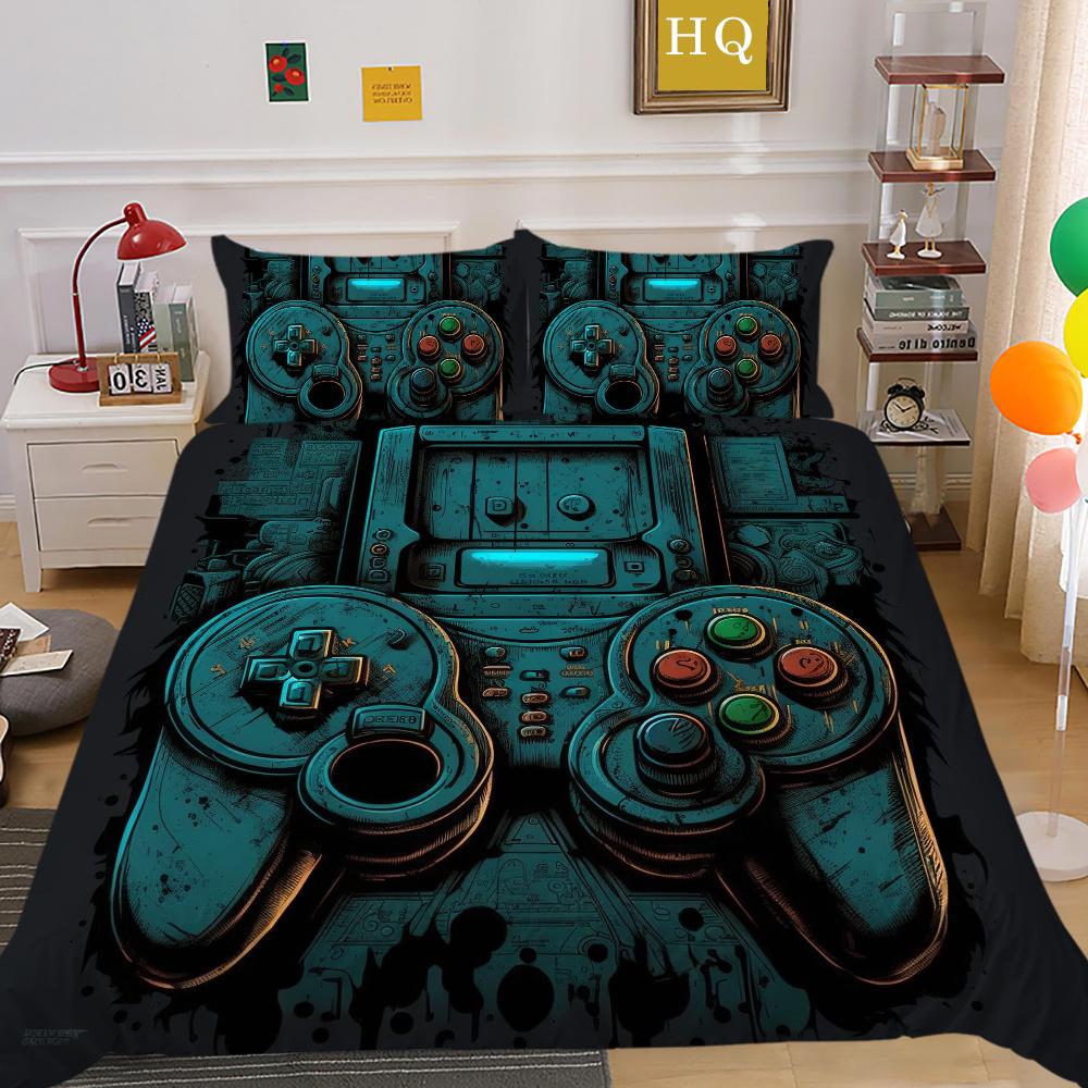 3D Game Console Printing Comforter Cover Set Twin Size Bed Set Cover Children High Quality Luxury Bed Set