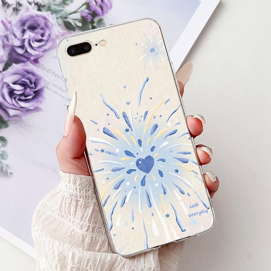 For Apple iPhone SE 2020 Case Popular Fashion Painted Cover 4.7'' Soft Silicone Phone Case For iPhone SE 2022 iPhoneSE 2020 Bags