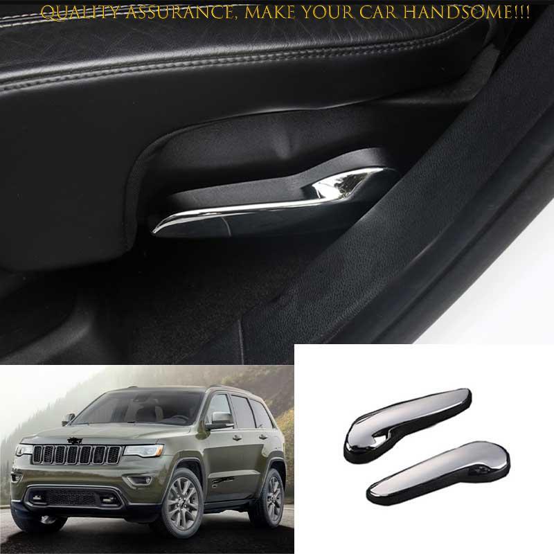 For Jeep Grand Cherokee 2011-2021 Chrome ABS Rear Row Seat Adjust Handle Trim
