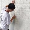 3D Wallpaper Board Adhesive Foam Grey Brick 70cm x1m For Bedroom Living Room Waterproof Wall Sticker Room decoration