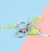 Creative Acrylic K-POP BTS EXO Twice Double-sided Keychain Transparent Pendant