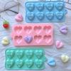 Food Grade Silicone Mold Chocolate Mold Silicone 8-cavity Heart Silicone Mold for Baking 3d Love Shaped Chocolate Candy Tray
