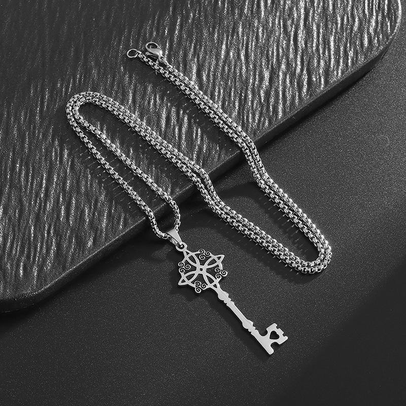 Accessories Witch Knot Key Style Fashion Pendant Necklace