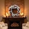 Red Berries Christmas Pine Wreath Evergreen Frosted Pine Berry Wreath  Home Wedding