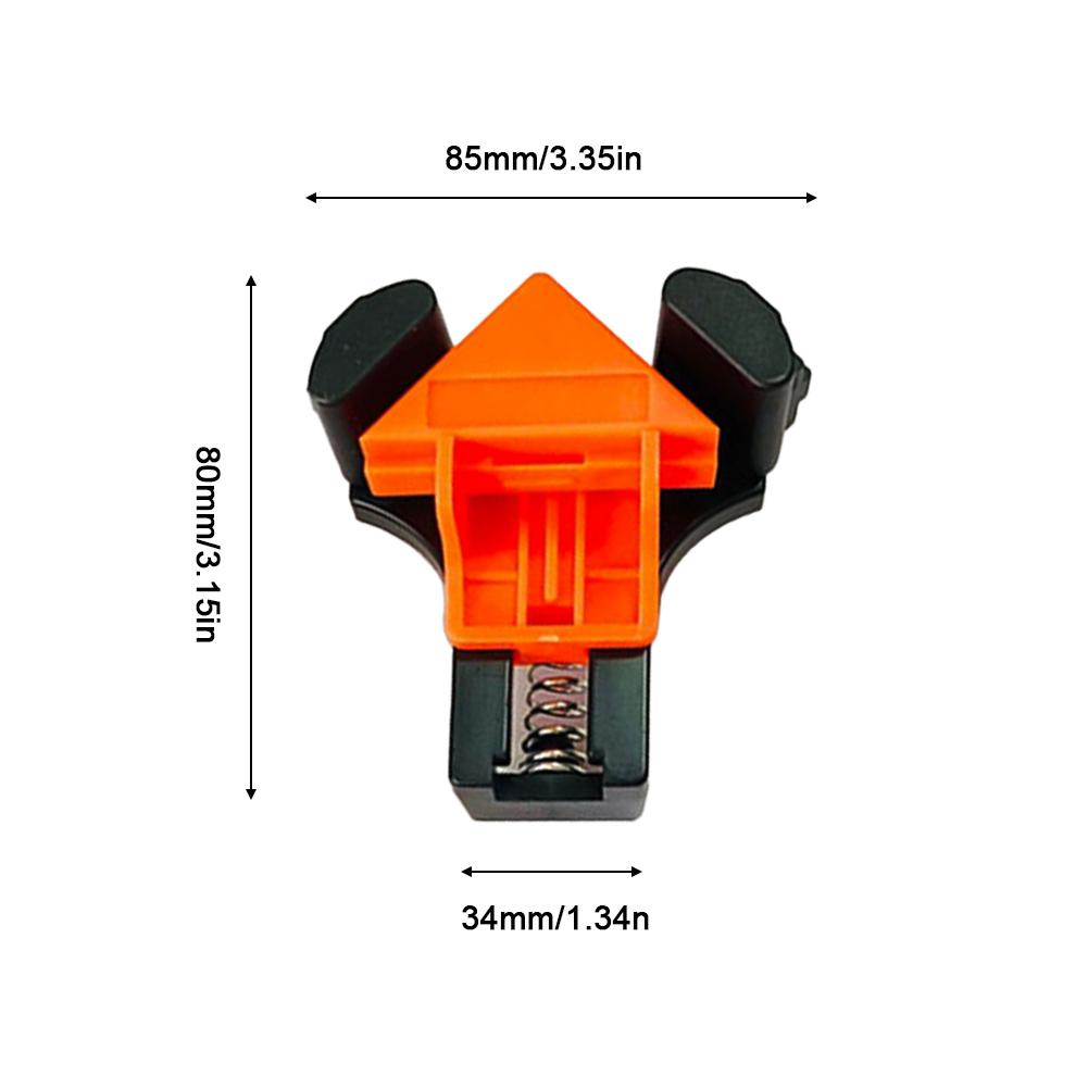 4pcs 90° Corner Clamps For Woodworking Fast Adjustable Quick Spring Loaded Woodworking Clamps Cabinets Photo Framing