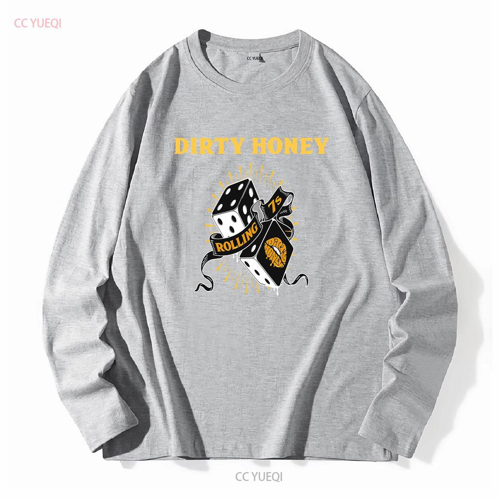 New Dirty Honey Band Music Heavy Cotton Black T Shirt long or short sleeves vintage Washed Soft Casual Top For Everyday Wear