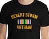 USA Military Desert Storm Veteran American Service Ribbon War Hero T-Shirt