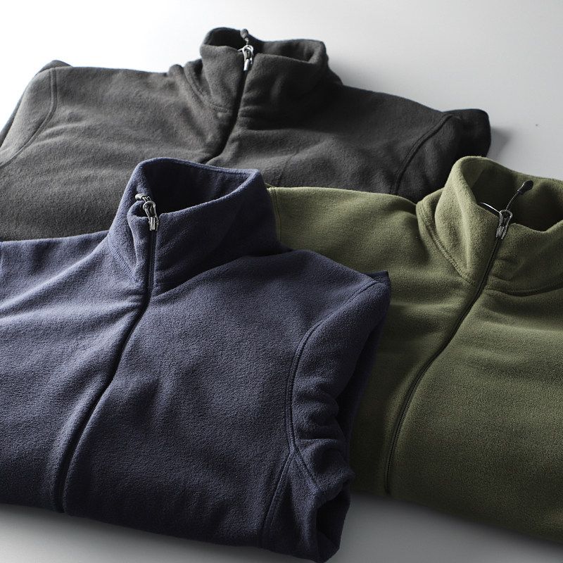 Fashion Brand Double-Sided Polar Fleece Export Original Stand Collar Jacket