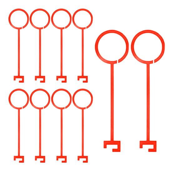 10 Stück Tontaubenhaken Schwerlast Witterungsbeständiger Kunststoff Tontaubenhalter Outdoor Schießübung Hängender Zielaufhänger