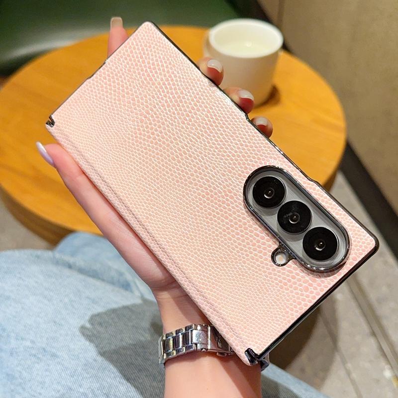 For Samsung Galaxy Z Fold 7 Case Luxury PU Leather Skin Middle Hinge Protective Back Cover Case For Samsung Z Fold 7 Shell