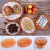 Khaki Kunststoff Imitation Weinrebe Obstplatte Handgewebte Brot Obst Gemüse Körbe