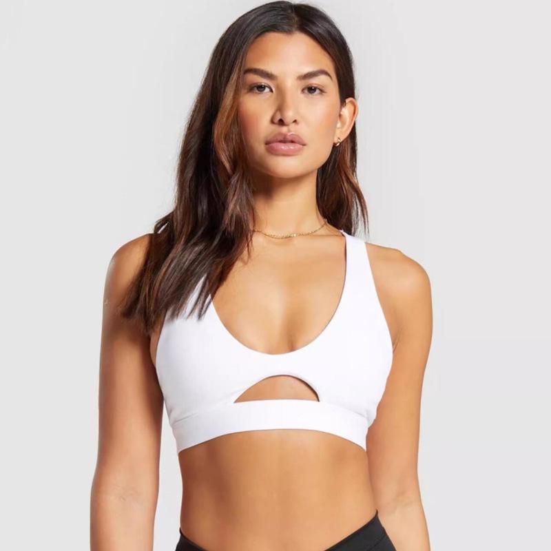 Elegant U-Neck Hollow Yoga Vest for Women - Stylish Design for Running, Dance, and Fitness