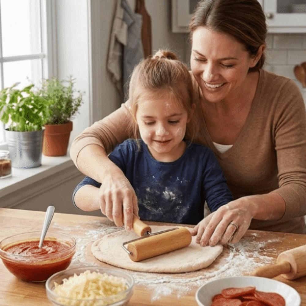 Beech Wood Small Rolling Pin Food-Safe Pastry Roller Non Stick Rolling Pin  Pizza Dumpling Pastry