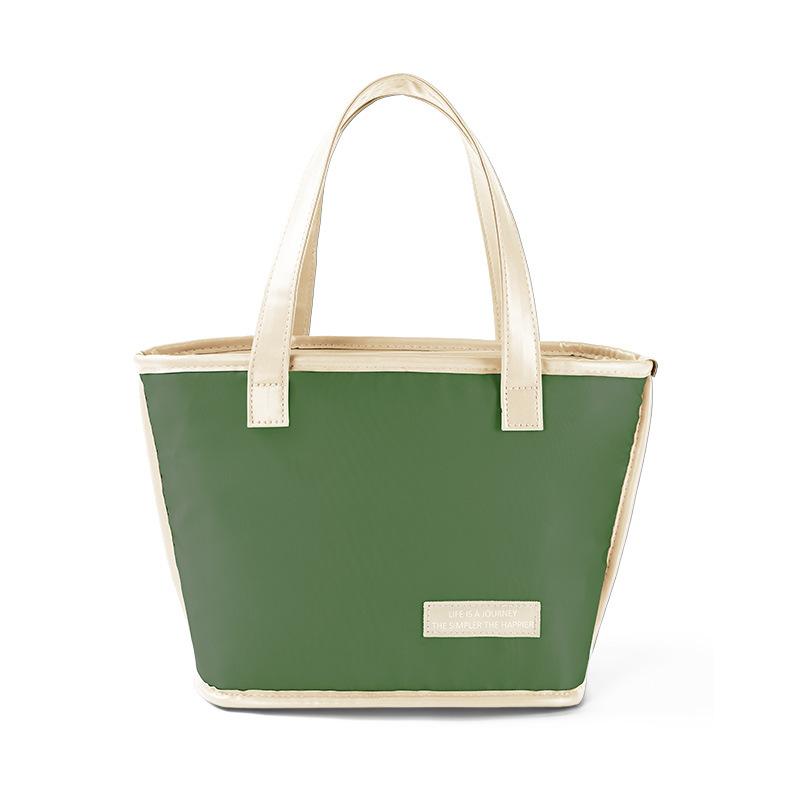 Portable Lunch Bag Food Thermal Box Solid Large Capacity Leather Cooler Lunch Box Waterproof Organizer Insulated Case Lonchera