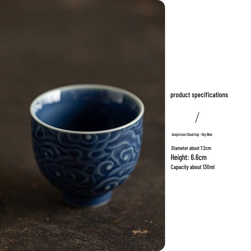 Ceramic Retro Master Cup: Personal Tea Brewing and Tasting Cup, Festive Wedding Red Design