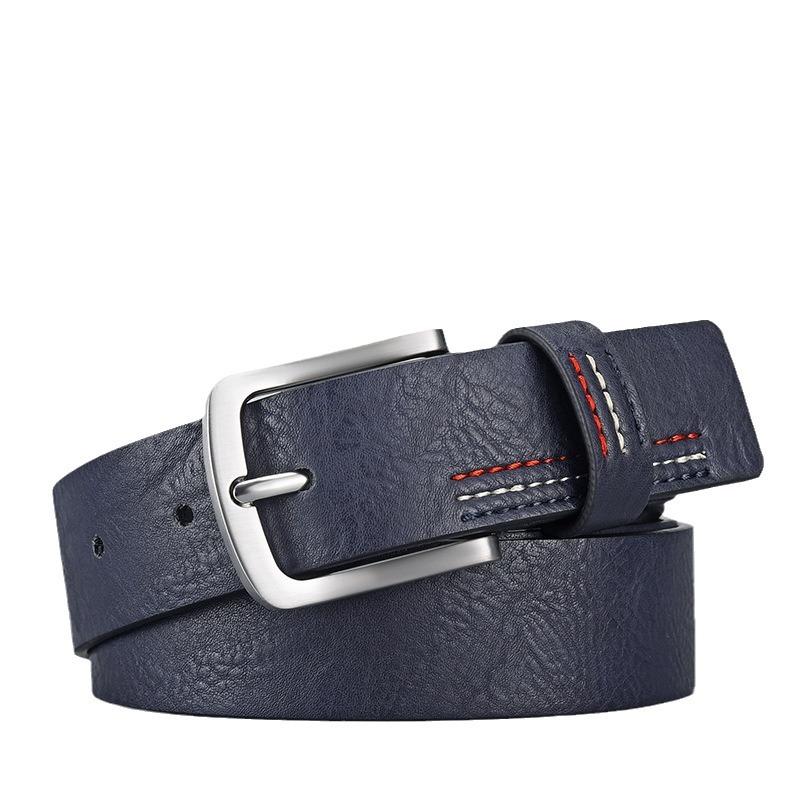 Belt Men'S Trendy Men'S Pu Men'S Belt Retro Casual Belt Men'S Belt Premium Sense