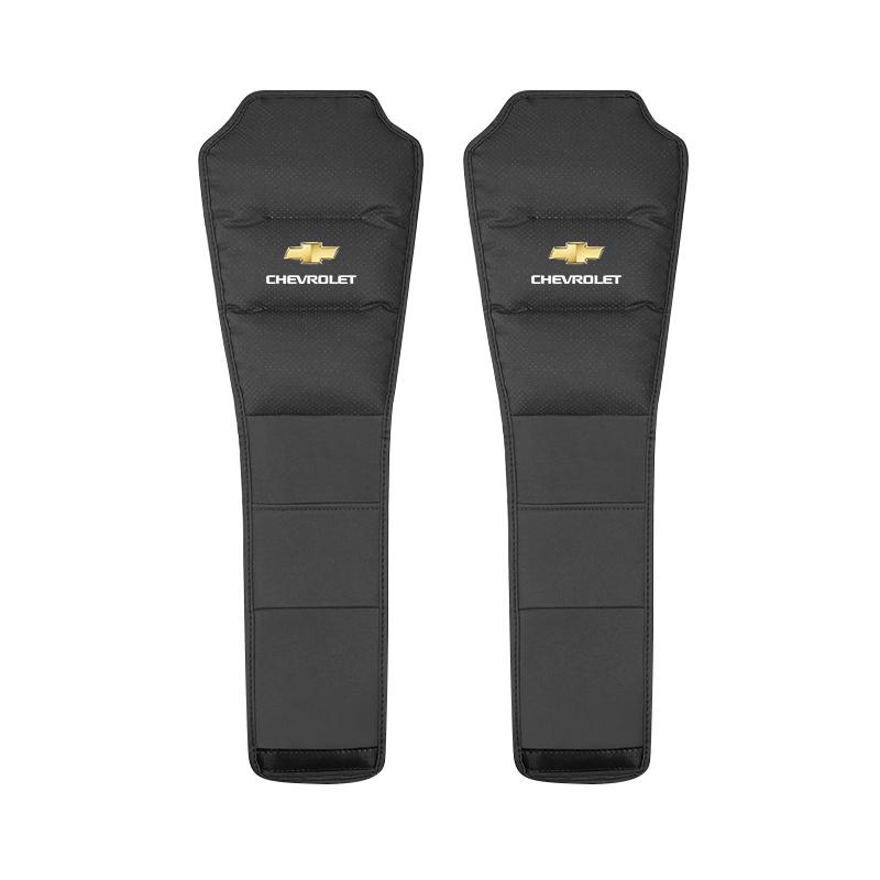 

2Pcs Car Headrest Covers Auto Seat Neck Pillow Protector For Chevrolet Corvette Montana TrailBlazer Silverado Traverse Keychain