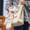 Cat Dog Carrier Bag Canvas Tote Outdoor Transport One Shoulder Bag for Small Dogs Handbag Pouch Puppy Carrier Travel Pet Carrier