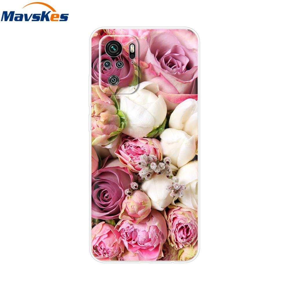 For Redmi Note 10 Case Note 10s Cover Phone Cases For Xiaomi Redmi Note 10 Pro note10 10 s Tpu Silicone Back Bumper Fundas Coque